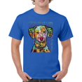 thumbnail image 1 of Tee Hunt Dean Russo Dalmatian Luv Colorful Dog T-Shirt Neon Puppy Men's Tee, Blue, Medium, 1 of 5