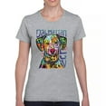 thumbnail image 1 of Tee Hunt Dean Russo Dalmatian Luv Colorful Dog T-Shirt Neon Puppy Women's T-Shirt Tee, Gray, XX-Large, 1 of 5