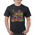thumbnail image 1 of Tee Hunt Dean Russo Peace Love Music T-Shirt Guitar Happy Good Vibe Men's Tee, 1 of 5