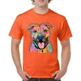 thumbnail image 1 of Tee Hunt Dean Russo Pets Art Pit Bull T-Shirt Everyone Has Best Dogs Men's Tee, Orange, Small, 1 of 5