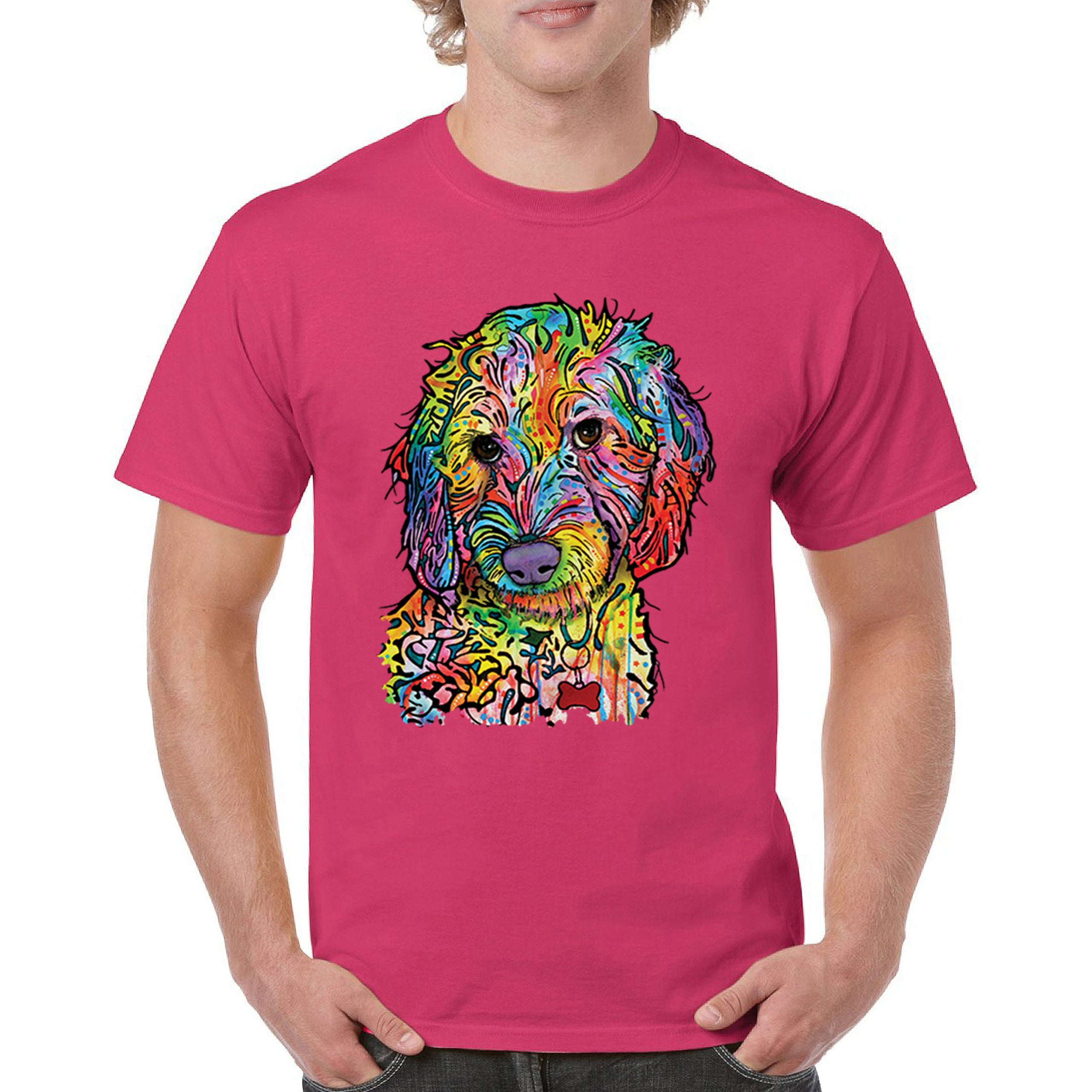 Tee Hunt Dean Russo Sweet Poodle T-Shirt Dog Pattern Puppy Adopt