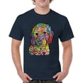thumbnail image 1 of Tee Hunt Dean Russo Sweet Poodle T-Shirt Dog Pattern Puppy Adopt Pet Men's Tee, Navy Blue, X-Large, 1 of 5