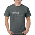 thumbnail image 1 of Tee Hunt Dear Algebra Stop Asking Us to Find Your X T-Shirt Funny Men's Tee, Charcoal, Small, 1 of 5