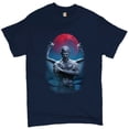 thumbnail image 1 of Tee Hunt Demon Gargoyle T-Shirt Blood Moon Scary Halloween Monster Men's Tee, Navy Blue, XX-Large, 1 of 5