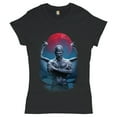 thumbnail image 1 of Tee Hunt Demon Gargoyle T-Shirt Blood Moon Scary Halloween Monster Women's T-Shirt Tee, 1 of 5