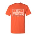 thumbnail image 1 of Tee Hunt Distressed Ford Trucks T-Shirt F150 American Pick Up Cotton Tee, Orange, 5X-Large, 1 of 5