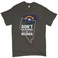 thumbnail image 1 of Tee Hunt Don't California My Nevada T-Shirt I Love My Battle Born State Men's Tee, Charcoal, Small, 1 of 5