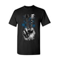 thumbnail image 1 of Tee Hunt Don't Fret Guitar T-Shirt Rock & Roll Musician Peace Sign Music Mens Shirt, Black, XX-Large, 1 of 5