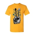 thumbnail image 1 of Tee Hunt Don't Fret Guitar T-Shirt Rock & Roll Musician Peace Sign Music Mens Shirt, Yellow, Large, 1 of 5