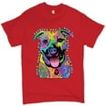 thumbnail image 1 of Tee Hunt Don't Judge My Pit Bull T-Shirt Andy Maxx Dog Men's Tee, Red, XX-Large, 1 of 5