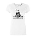 thumbnail image 1 of Tee Hunt Don't Tread On Me Cotton T-Shirt Gadsden Flag Political Patriot, White, 3X-Large, 1 of 5