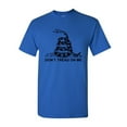 thumbnail image 1 of Tee Hunt Don't Tread On Me T-Shirt Gadsden Flag Political Patriot, Blue, 3X-Large, 1 of 5