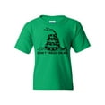 thumbnail image 1 of Tee Hunt Don't Tread On Me Youth T-Shirt Kid's PatrioticGadsden Flag Rattle Snake, Green, Small, 1 of 5