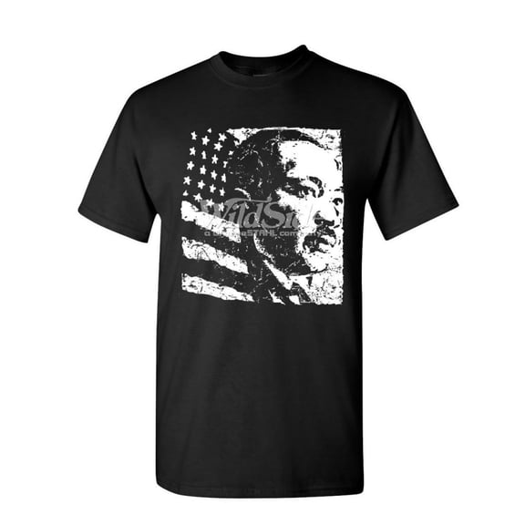 Tee Hunt Dr. Martin Luther King Jr. T-Shirt US Hero Civil Rights Movement Mens Shirt, Black, XX-Large