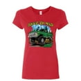 thumbnail image 1 of Tee Hunt Drive 'Em Wild Women's T-Shirt Ford Pickup Trucks F-150 Offroad Mud Ride Shirt, Red, Small, 1 of 5