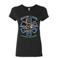 thumbnail image 1 of Tee Hunt EMS Saving Lives Anytime Anywhere Women's T-Shirt Medic Emergency Rescue Shirt, 1 of 5