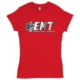 thumbnail image 1 of Tee Hunt EMT Emergency Medical Technician T-Shirt EMS Paramedic Star of Life Women's T-Shirt Tee, Red, 3X-Large, 1 of 5