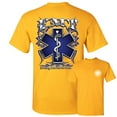 thumbnail image 1 of Tee Hunt EMT Saving One Life at a Time T-Shirt Paramedic First Responders Mens Shirt, Yellow, 5X-Large, 1 of 5