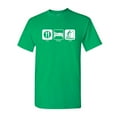 thumbnail image 1 of Tee Hunt Eat Sleep Fish T-Shirt Funny Fishing Camping Shirt, Green, Medium, 1 of 5