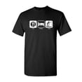thumbnail image 1 of Tee Hunt Eat Sleep Fish T-Shirt Funny Fishing Camping Shirt, 1 of 5