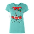 thumbnail image 1 of Tee Hunt Elf Shirt Women's T-Shirt Funny Christmas Xmas New Year Holiday, Light Blue, X-Large, 1 of 5
