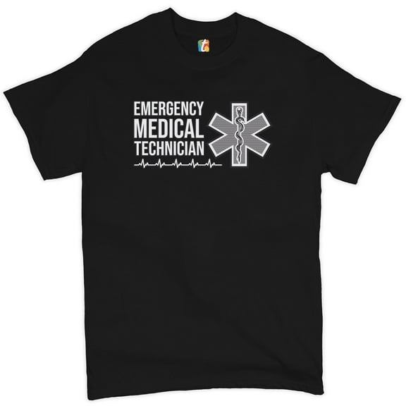 Tee Hunt Emergency Medical Technician T-shirt EMT EMS First Responder Men's Tee