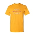 thumbnail image 1 of Tee Hunt Find a Cure T-Shirt October Breast Cancer Awareness Support Hope Mens Shirt, Yellow, XX-Large, 1 of 5