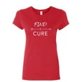 thumbnail image 1 of Tee Hunt Find a Cure Women's T-Shirt October Breast Cancer Awareness Support Hope Shirt, Red, 3X-Large, 1 of 5