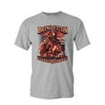thumbnail image 1 of Tee Hunt Firefighter Backbone of America T-Shirt FD Fire and Rescue Hero Mens Shirt, Gray, Large, 1 of 5