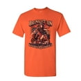 thumbnail image 1 of Tee Hunt Firefighter Backbone of America T-Shirt FD Fire and Rescue Hero Mens Shirt, Orange, XX-Large, 1 of 5