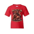 thumbnail image 1 of Tee Hunt Firefighter Backbone of America Youth T-Shirt FD Fire And Rescue Hero Kids Tee, Red, Large, 1 of 5