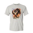 thumbnail image 1 of Tee Hunt First in Last Out T-Shirt Fire & Rescue FD American Firefighter Mens Shirt, Ash Gray, Large, 1 of 5