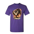 thumbnail image 1 of Tee Hunt First in Last Out T-Shirt Fire & Rescue FD American Firefighter Mens Shirt, Purple, Medium, 1 of 5