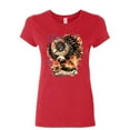thumbnail image 1 of Tee Hunt First in Last Out Women's T-Shirt Fire & Rescue FD American Firefighter Shirt, Red, Medium, 1 of 5