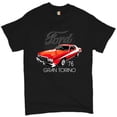 thumbnail image 1 of Tee Hunt Ford '76 Gran Torino T-Shirt Classic Muscle Car Licensed Men's Novelty Shirt, Black, 5X-Large, 1 of 5