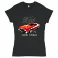 thumbnail image 1 of Tee Hunt Ford '76 Gran Torino Women's T-Shirt Novelty T-Shirt Classic Muscle Car Licensed Tee, Black, Large, 1 of 5