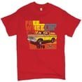 thumbnail image 1 of Tee Hunt Ford Bronco 1978 T-Shirt Free Wheelin' Off-Road Licensed Men's Novelty Shirt, Red, Medium, 1 of 5
