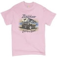 thumbnail image 1 of Tee Hunt Ford Bronco T-Shirt Enjoy The Ride Offroad SUV Licensed Men's Novelty Shirt, Light Pink, X-Large, 1 of 5