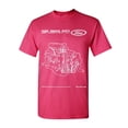 thumbnail image 1 of Tee Hunt Ford Engine Parts T-Shirt Straight Six Cylinder Motor 1965 Men's Novelty Shirt, Hot Pink, Medium, 1 of 5