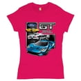thumbnail image 1 of Tee Hunt Ford GT American Horse Power T-Shirt Sports Race Car Licensed Women's T-Shirt Tee, Pink, X-Large, 1 of 5
