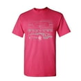 thumbnail image 1 of Tee Hunt Ford Honeycomb Grille T-Shirt Mustang Silhouette US Muscle Car Mens Shirt, Hot Pink, X-Large, 1 of 5
