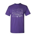 thumbnail image 1 of Tee Hunt Ford Honeycomb Grille T-Shirt Mustang Silhouette US Muscle Car Mens Shirt, Purple, Small, 1 of 5