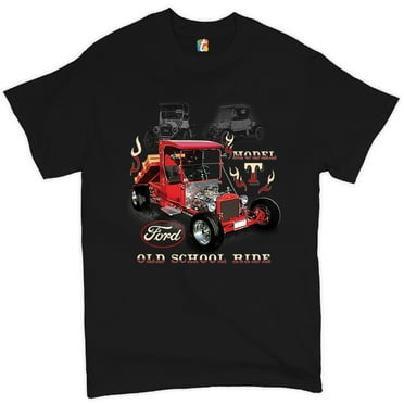 Tee Hunt Ford Model T Old School Ride T-Shirt Vintage Hot Rod Licensed Men's Tee