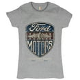 thumbnail image 1 of Tee Hunt Ford Motors Legendary Power T-Shirt Automotive Licensed Women's T-Shirt Tee, Gray, X-Large, 1 of 5