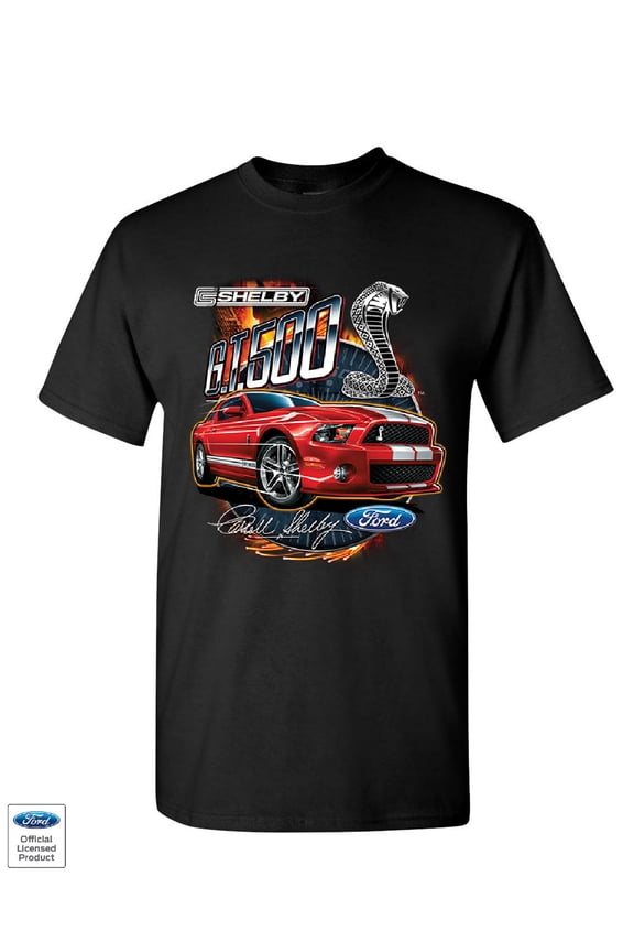 Ford Mustang 2014 Shelby GT500 Cobra T-Shirt American Muscle Car Mens Shirt, Black, XX-Large