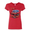 thumbnail image 1 of Tee Hunt Ford Mustang '77 Women's T-Shirt American Classic Muscle Car Shirt, Red, X-Large, 1 of 5