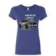 thumbnail image 1 of Tee Hunt Ford Mustang Boss 302 Women's T-Shirt 50 Years Anniversary Muscle Car Shirt, Blue, Small, 1 of 5
