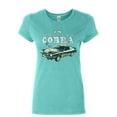 thumbnail image 1 of Tee Hunt Ford Mustang Cobra Women's T-Shirt American Classic Muscle Car Licensed Shirt, Light Blue, 3X-Large, 1 of 5