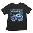 thumbnail image 1 of Tee Hunt Ford Mustang GT The Boss Kid's T-Shirt Muscle Car Licensed Ford Boys Girls Tee, Black, Large, 1 of 5