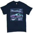thumbnail image 1 of Tee Hunt Ford Mustang GT The Boss T-Shirt Muscle Car Licensed Ford Men's Novelty Shirt, Navy Blue, X-Large, 1 of 5